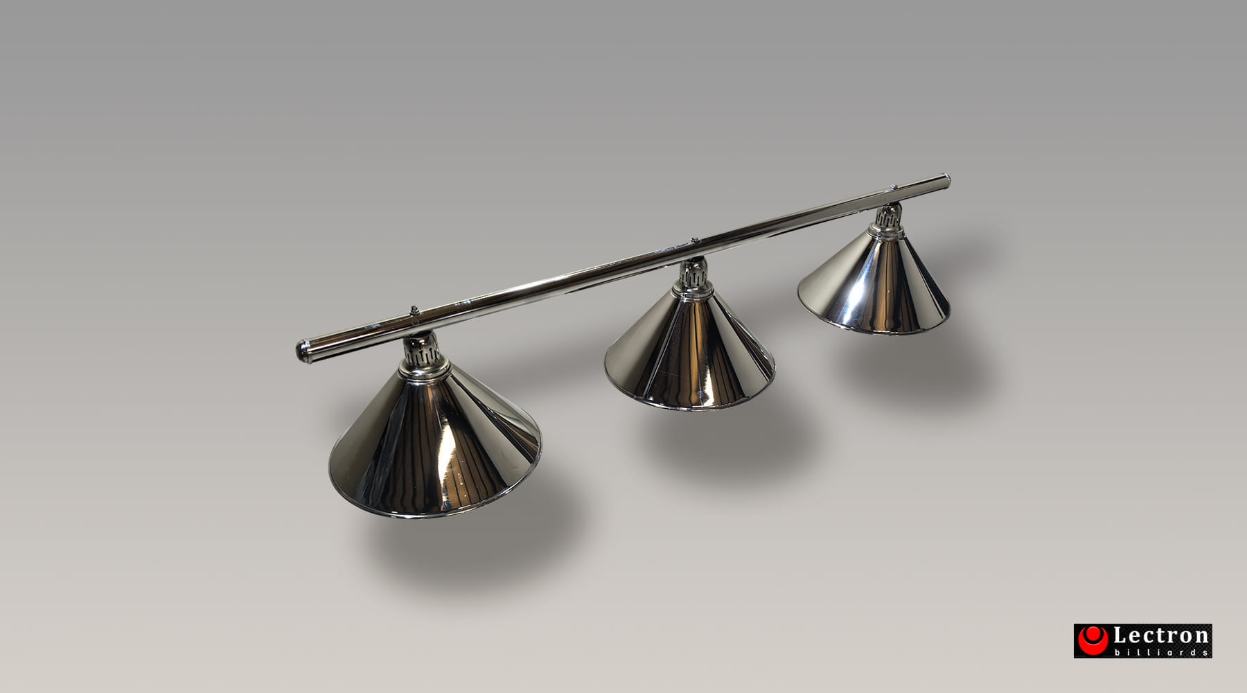 snooker table lights 3pc silver 1